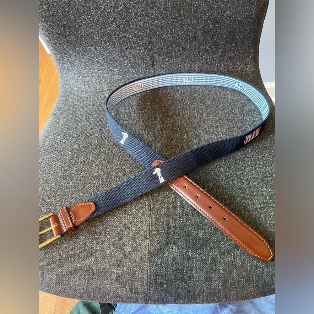 YRI Crafty Veterans American Flag Windmill Woven Belt